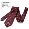 MICHIKO LONDON Brand Necktie, 100% Silk, Woven Pattern, Checkered Dots