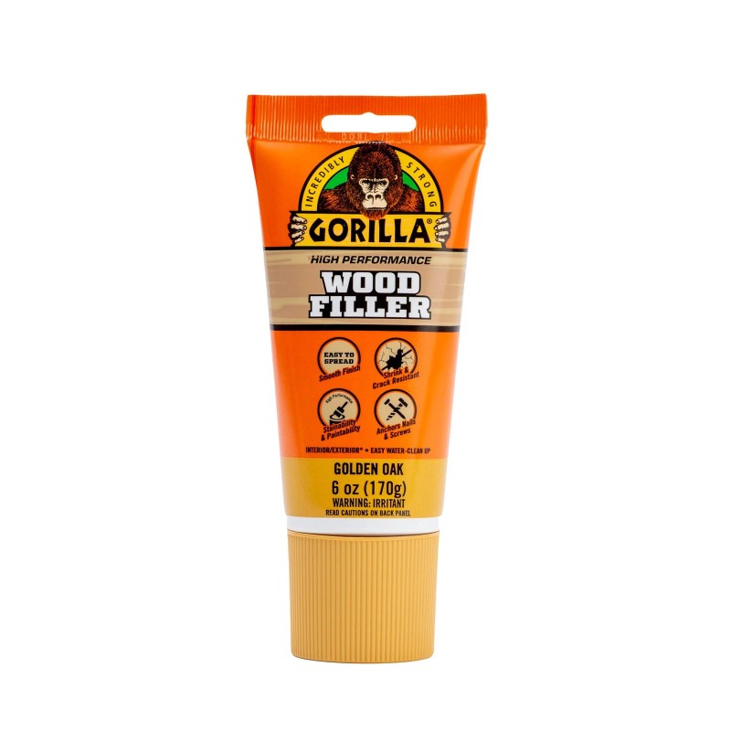 Gorilla Wood Filler 2 Pack Golden Oak Durable Water Resistant