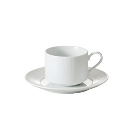 Noritake 1708L/90089C Tea Coffee Cup, 8.7 fl oz (220 cc), Conifere, Microwave Safe, Dishwasher Safe, 1 Piece, White, Fine Porcelain (White)