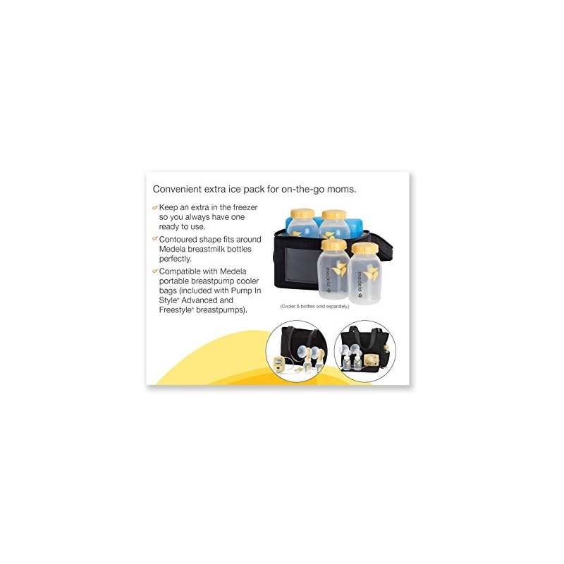 Medela Ice Pack for Breast Milk Storage, Contoured Shape Designed