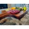 Acacia Charcuterie Board with Natural Live Edge & Handle -