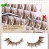 Mavphnee Brown Lash Clusters Wispy Eyelash Extensions Dark Brown Lash