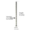 50 Pack - 8" Solid Galvanized Non-Rust Metal Garden Stakes,