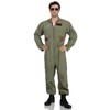 Leg Avenue Men's Top Gun Costume Flight Suit - Color: