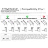 StoveShelf 30" Length Stainless Steel Finish Magnetic Shelf for Kitchen