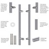 TOGU TG-6012 1200mm /48 inches Solid Standoffs Heavy-Duty Commercial SUS304