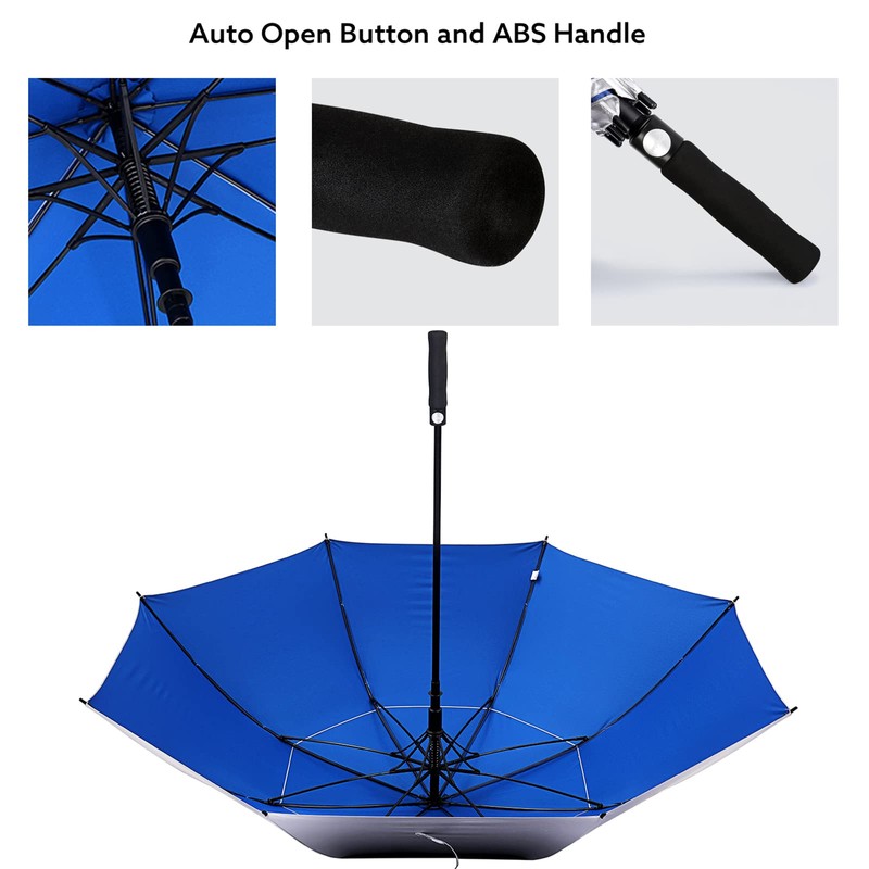 G4Free 62 Inch UV Protection Golf Umbrella Extra Large Windproof