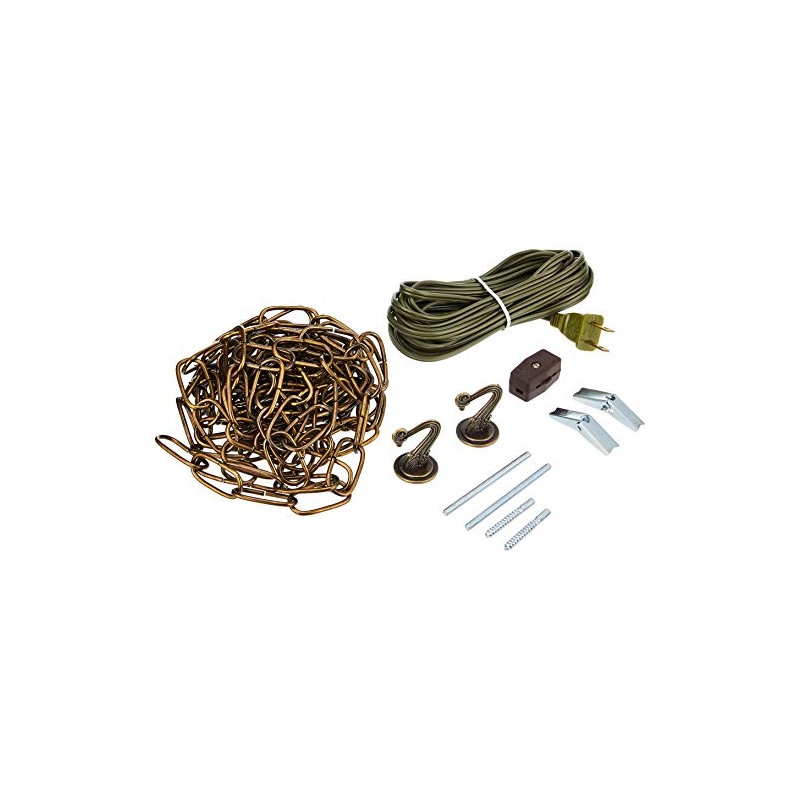 Westinghouse 7047100 15-Foot Swag Kit, Antique Brass
