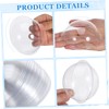 Totority 20pcs Clear Half Sphere Plastic Domes for Crafts Durable