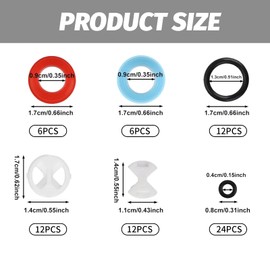 72 Pcs Tap Washers Tap Washers for Mixer Taps Assorted Uk,for Most Faucets in Bathrooms and Kitchens
