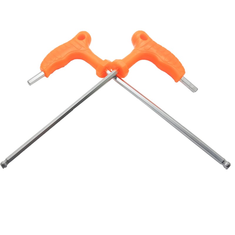 QINGSHENG 2 Pcs 4 mm L-Handle Magnetic Allen Wrench Set,