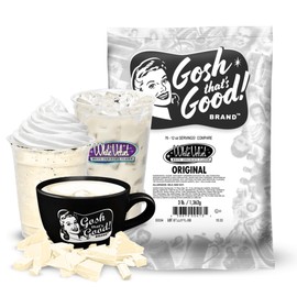 Gosh That’s Good! White Velvet Chocolate Drink Mix 3 lb – Creamy White Chocolate Powder for Mochas, Lattes, Frappes, Iced & Hot Specialty Beverages – Barista-Style, Lactose-Free, Smooth Mix