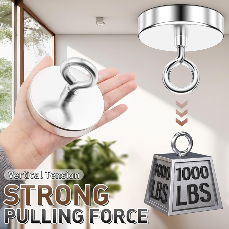 FINDMAG Super Strong Fishing Magnet, 1000 lbs Pulling Force, Neodymium