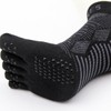 Spikes Pro 5 Finger Grip Socks, Black