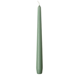 PAPSTAR 10 Inch Unscented Dripless Taper Candles 50 Count (Jade Green)