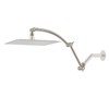 Hibbent Shower Head Extension Arm,16" Solid Brass Adjustable Extender with