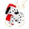 Twerking Dog Santa Claus Shake Hips Walking Circle Christmas Dog
