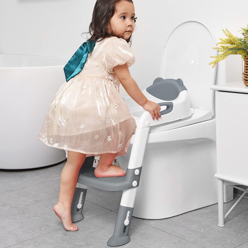 Potty Training Seat with Step Stool Ladder, SKYROKU Potty Training