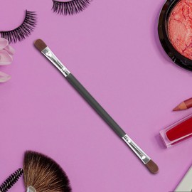 Concealer Brush, Double Headed Soft Bristled Makeup Brush, Portable Flat Top Design Beauty Brush for Makeup Tools