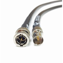 25 Foot Belden 1694A HD-SDI 75ohm RG6 BNC Female to Male Black Extension Cable by Custom Cable Connection
