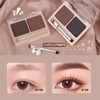 Wirwody Eyebrow Powder, Eyebrow Powder, Natural, Water-Proof, Fluffy, 3D Gradient