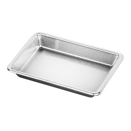 Restaurantware-Bento Tek 1 Ounce Sauce Dipping Dishes, 1000 Disposable Soy Sauce Plates - Rectangle, Stylish, Silver Plastic Condiment Serving Trays, For Serving Dips, Vinegar, Wasabi, And More