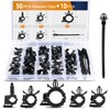GOOACC 60Pcs Car Wire Loom Routing Clips Assortment - 6
