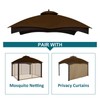 Wonwon Gazebo Replacement Canopy Top Cover 10X12 Double Tiered Canopy