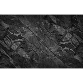 Rock Aquarium Background Underwater Black Stone Fish Tank Background Black Rocky Terrarium Backdrop Black Stone Rocky Reptile Habitat Background for Pets Wallpaper Poster Decors Vinyl 72x24in