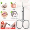 CGBE Cuticle Scissors Extra Fine Curved Blade, Super Slim Manicure