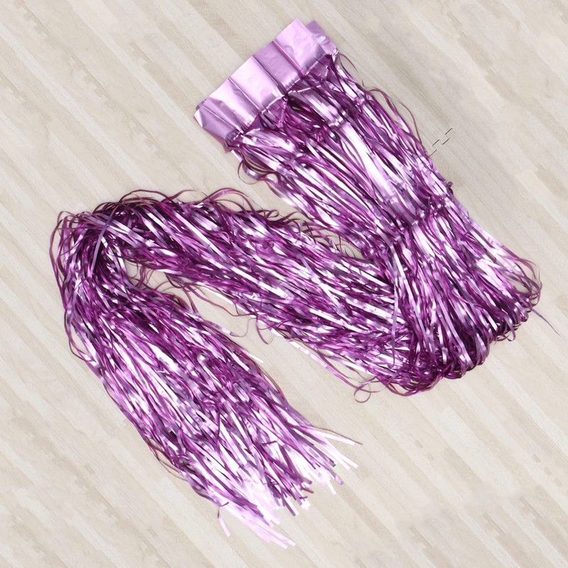 Operitacx 2Stücke Rosa Regenvorhang Hintergrund Für Hochzeiten Partys Veranstaltungen Leicht