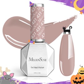 MelodySusie Nude Gel Nail Polish,0.5fl oz Pink Nails Soak Off UV LED Neutral Nude Gel Polish Gift for Women Nail Art Manicure Salon DIY Nail Design Decoration at Home-431