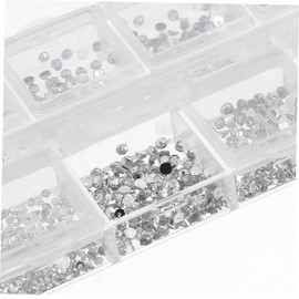 Outanaya Rhinestone Nail Charms Half-Round Decorations for Stunning Nail Art for Manicure Glamorous Designs for Special Occasions