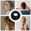 Expandable Nest Plate Hairpin,Velvet Hair Clips | Nest Plate Hairpin,
