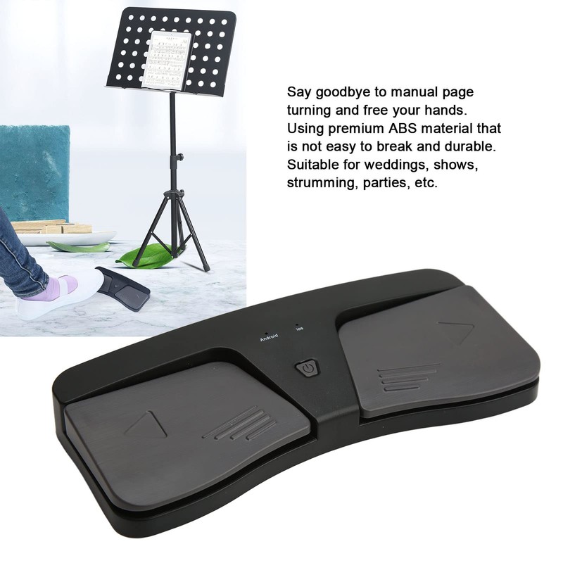 Page Turner Pedal,Bluetooth,Music Page Turner Wireless Score Turning Foot Pedal