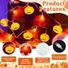 Auxtoo - Halloween Cuerda De Luz 6m 40led Calabaza Hoja