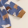 DSOKUHIB Toddler Baby Boy Fall Winter Outfit Cow Print Long