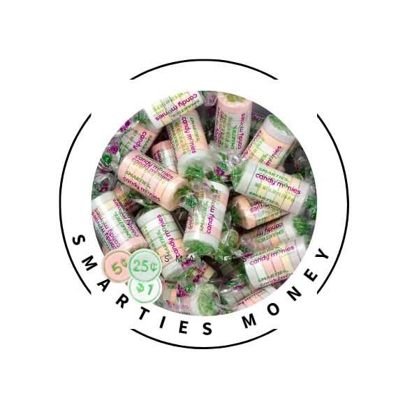 The Nile Sweets Smarties Money Rolls Original Flavors Candy, Gluten-Free