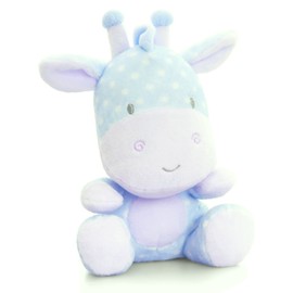 Lashuma Soft Toy Baby Giraffe Blue, Keel Soft Toy with Crackle Ears, Desert Animal Plush Giraffe 16 cm