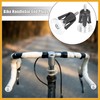 Partuto Pair Aluminum Alloy Bicycle Bike Handlebar End Plugs Silver