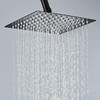 Shower Head,12 Inch Rainfall Shower Head in Matte Black,High Presssure