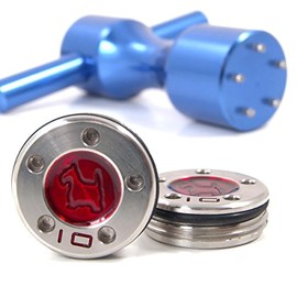 19th Hole Custom Shop 2 of 10g Red Scottie Dog Weight for Scotty Cameron Putters with Wrench Tool (Blue)
