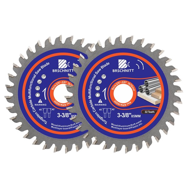 BRSCHNITT Circular Saw Blade 3-3/8 in 32T with 5/8-3/8" Arbor,