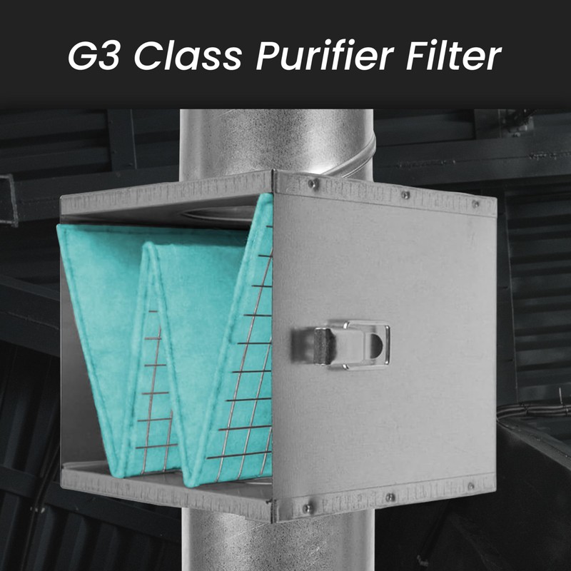 Repa Market 8" Duct Air Filter Box – Galvanized Steel