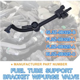 Soporte de tubo de combustible, con válvula de control de purga compatible con Ford F150 Edge 2.7L V6 2015 – 2017, válvula solenoide de purga de cartucho GL3Z-9B325-B FL3Z-9B325-A GL3Z-9B325-A