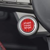 BLAKAYA Compatible with Engine Start Stop Button Sticker Carbon Fiber