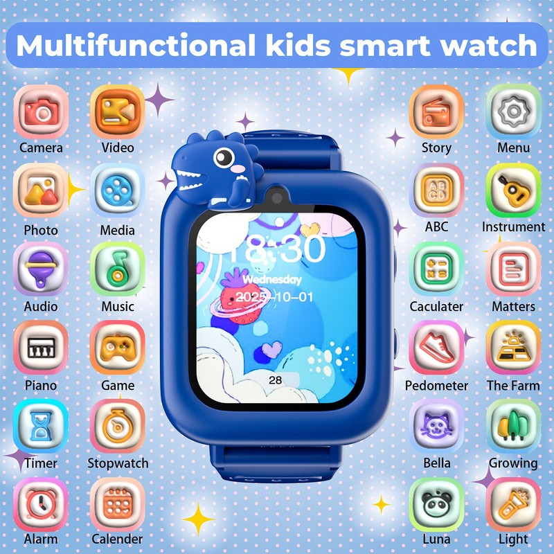 Treewant Smart Watch for Kids, Boys 3-12 Years Old