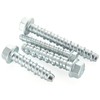 1/2" x 2-1/2" Concrete Screws, Zinc Plated Large Diameter Concrete