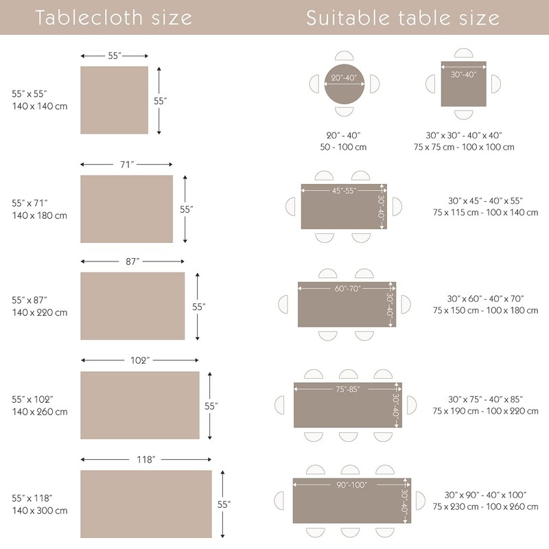 Pahajim Tablecloth, Cotton, Linen, Elegant Tablecloth, Washable Kitchen Table Cover