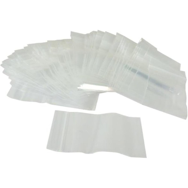 Resealable Reclosable Clear Zipline Plastic Bags 2 mil 2"x2" &